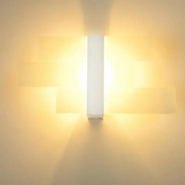 hofstein Applique murale Lovikka Blanc, 1 lumière* Lampes En Verre