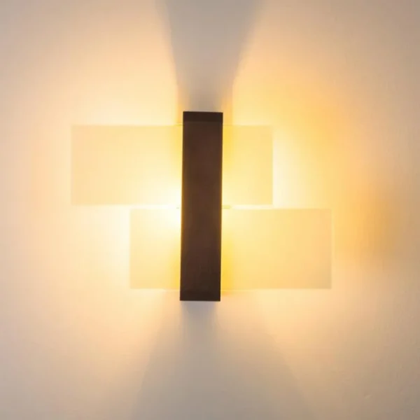 hofstein Applique murale Lovikka Bois foncé, 1 lumière* Lampes Modernes