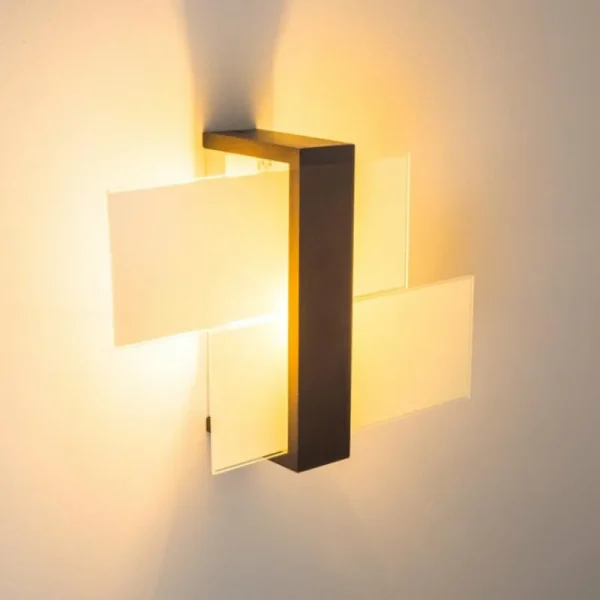 hofstein Applique murale Lovikka Bois foncé, 1 lumière* Lampes Modernes