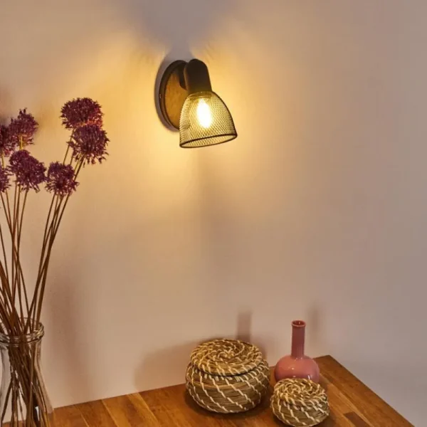 hofstein Applique murale Malawi Noir, 1 lumière* Lampes Modernes
