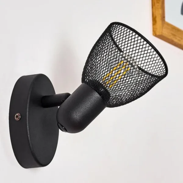 hofstein Applique murale Malawi Noir, 1 lumière* Lampes Modernes