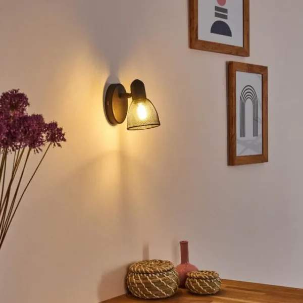 hofstein Applique murale Malawi Noir, 1 lumière* Lampes Modernes