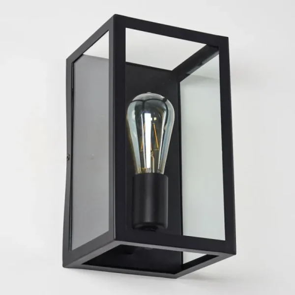 hofstein Applique murale Moatize Noir, 1 lumière* Lampes En Verre