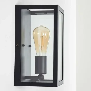 hofstein Applique murale Moatize Noir, 1 lumière* Lampes En Verre
