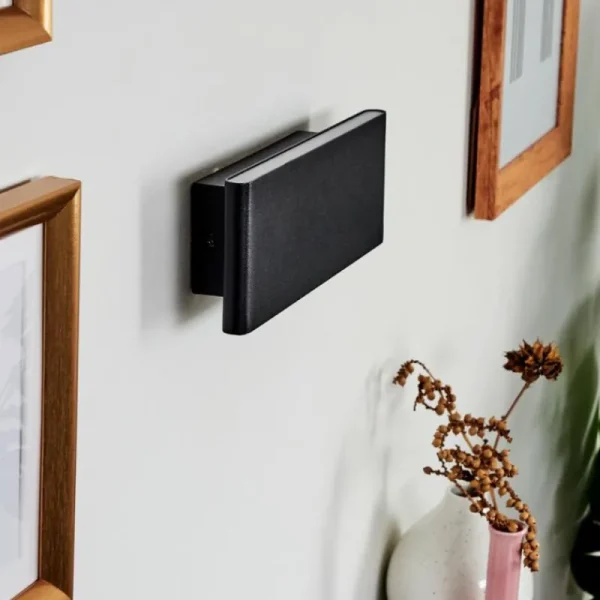 hofstein Applique murale Mosambik LED Noir, Blanc, 1 lumière* Lampes Modernes