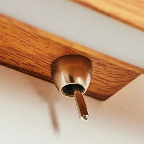 hofstein Applique murale Mosambik LED Brun, Bois foncé, Nickel mat, 1 lumière* Lampes Modernes