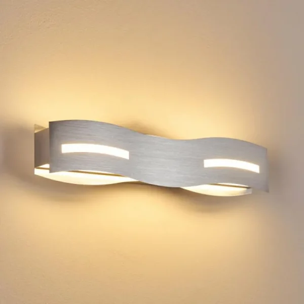 hofstein Applique murale Nagold LED Chrome, Nickel mat, 1 lumière* Lampes Modernes