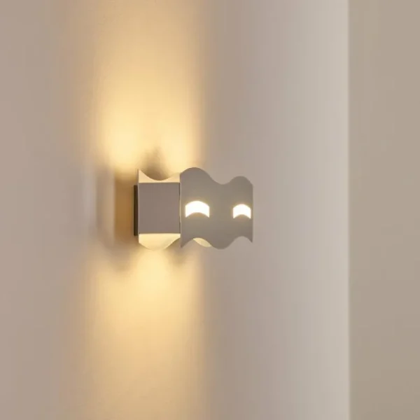 hofstein Applique murale Nagold LED Chrome, Nickel mat, 1 lumière* Lampes Modernes