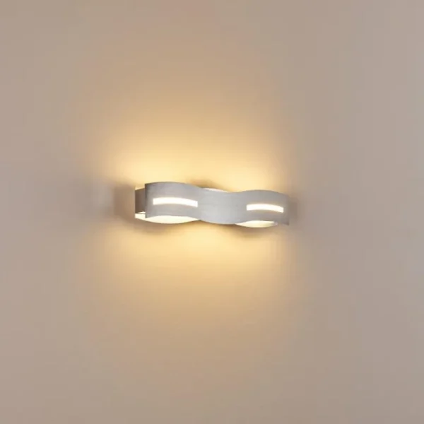 hofstein Applique murale Nagold LED Chrome, Nickel mat, 1 lumière* Lampes Modernes