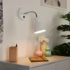hofstein Applique murale Naouli Chrome, Noir, Blanc, 1 lumière* Lampes Modernes