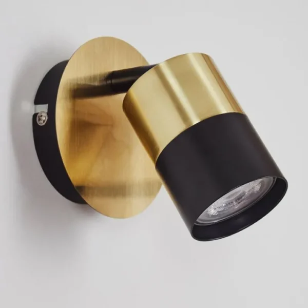 hofstein Applique murale Neftenbach Laiton, Noir, 1 lumière* Lampes Modernes
