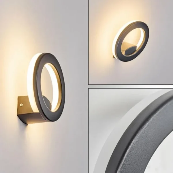 hofstein Applique murale Nevis LED Anthracite, 1 lumière* Lampes Modernes