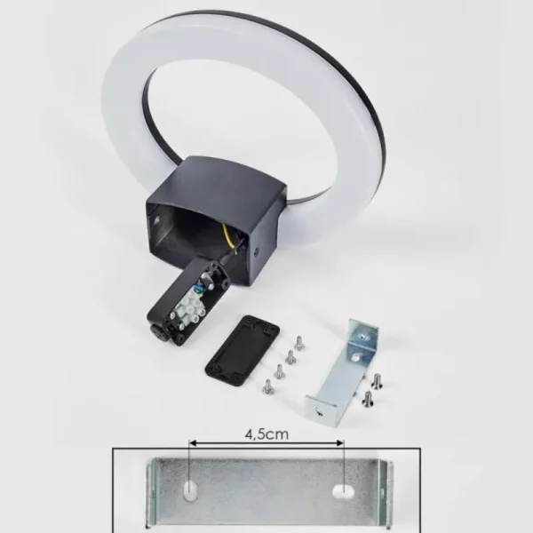 hofstein Applique murale Nevis LED Anthracite, 1 lumière* Lampes Modernes