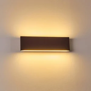 hofstein Applique murale Obion LED Rouille, 2 lumières* Lampes Modernes