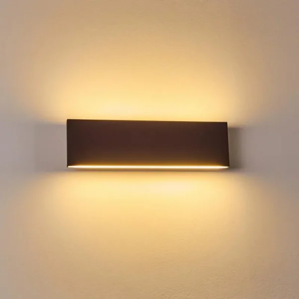 hofstein Applique murale Obion LED Rouille, 2 lumières* Lampes Modernes