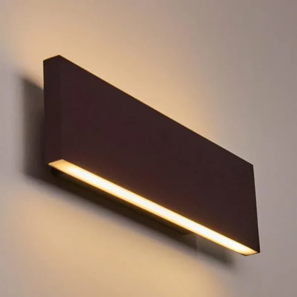 hofstein Applique murale Obion LED Rouille, 2 lumières* Lampes Modernes