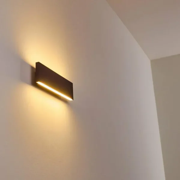 hofstein Applique murale Obion LED Rouille, 2 lumières* Lampes Modernes