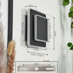 hofstein Applique murale Orchaise LED Noir, Blanc, 1 lumière* Lampes Modernes