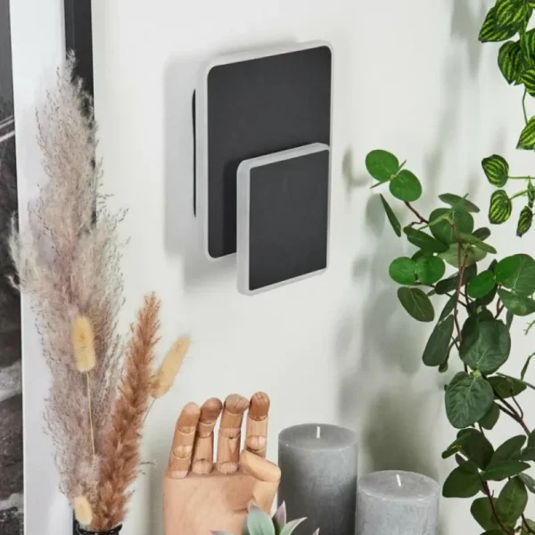 hofstein Applique murale Orchaise LED Noir, Blanc, 1 lumière* Lampes Modernes