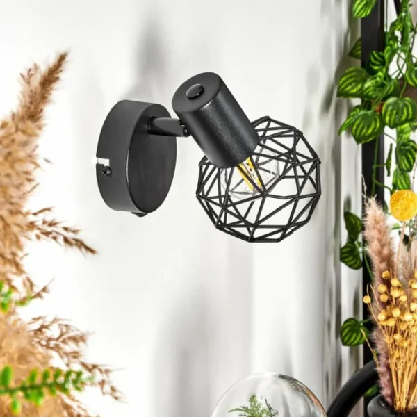hofstein Applique murale Palmira Noir, 1 lumière* Lampes Modernes