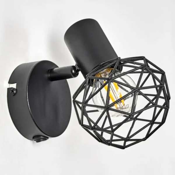 hofstein Applique murale Palmira Noir, 1 lumière* Lampes Modernes