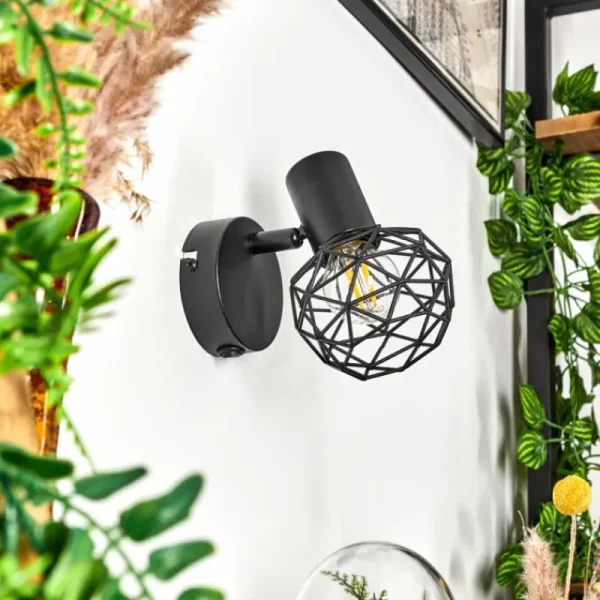 hofstein Applique murale Palmira Noir, 1 lumière* Lampes Modernes