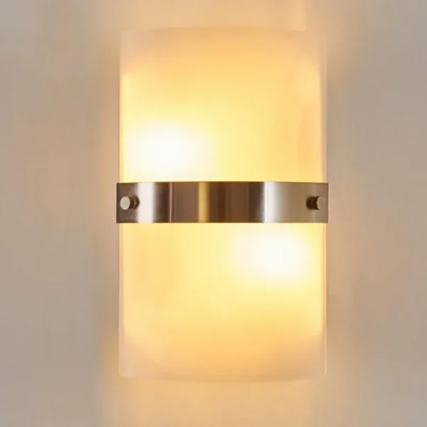 hofstein Applique murale Paul Neuhaus SQUARE Acier inoxydable, Blanc, 2 lumières* Lampes En Verre