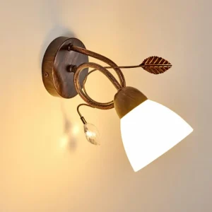 hofstein Applique murale Peccia Rouille, 1 lumière* Lampes En Verre