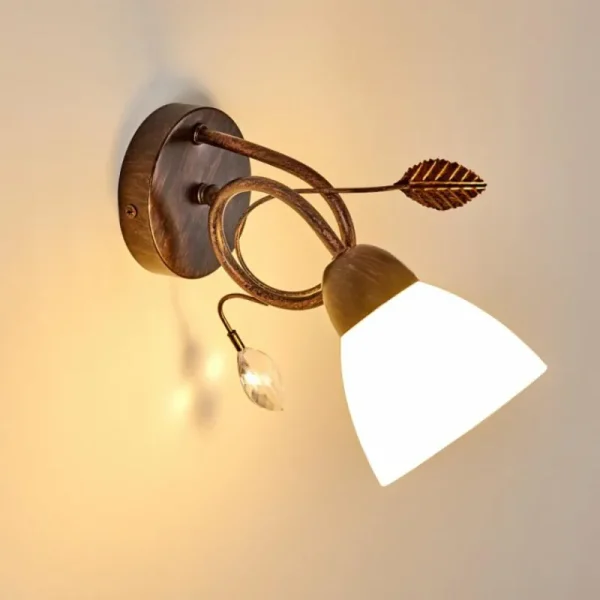 hofstein Applique murale Peccia Rouille, 1 lumière* Lampes En Verre