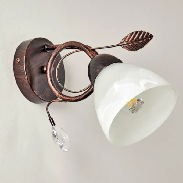 hofstein Applique murale Peccia Rouille, 1 lumière* Lampes En Verre