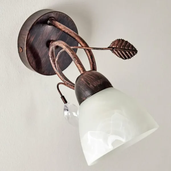 hofstein Applique murale Peccia Rouille, 1 lumière* Lampes En Verre
