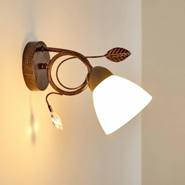 hofstein Applique murale Peccia Rouille, 1 lumière* Lampes En Verre