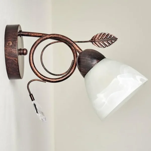 hofstein Applique murale Peccia Rouille, 1 lumière* Lampes En Verre