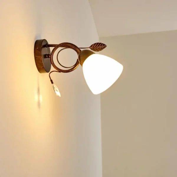hofstein Applique murale Peccia Rouille, 1 lumière* Lampes En Verre