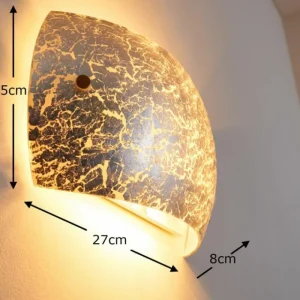 hofstein Applique murale Pilar Argenté, 2 lumières* Lampes En Verre