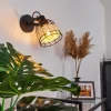 hofstein Applique murale Recinto Bois foncé, Noir, 1 lumière* Lampes Modernes