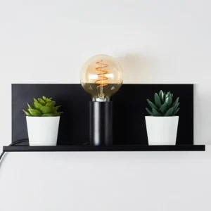hofstein Applique murale Reftele Noir, 1 lumière* Lampes Modernes