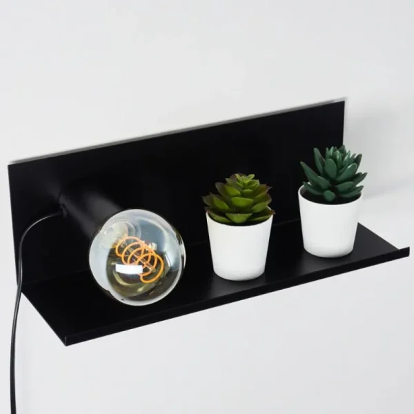 hofstein Applique murale Reftele Noir, 1 lumière* Lampes Modernes