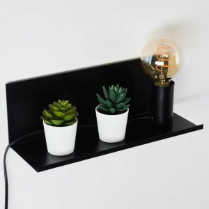 hofstein Applique murale Reftele Noir, 1 lumière* Lampes Modernes