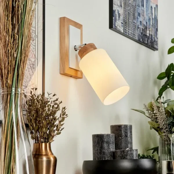 hofstein Applique murale Represita Chrome, Écru, Blanc, 1 lumière* Lampes Modernes
