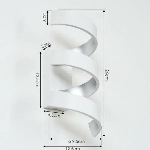 hofstein Applique murale Rezat LED Blanc, 3 lumières* Lampes Modernes