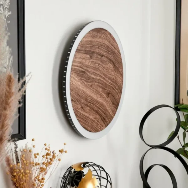 hofstein Applique murale Rocha LED Brun, Couleur bois, Noir, 1 lumière* Lampes Modernes