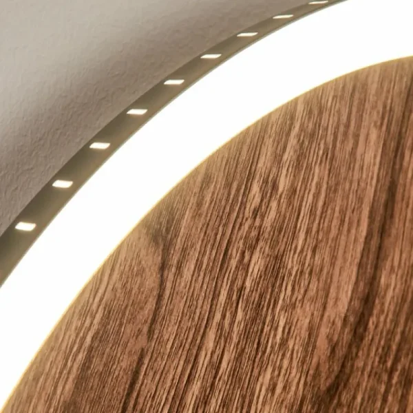 hofstein Applique murale Rocha LED Brun, Couleur bois, Noir, 1 lumière* Lampes Modernes