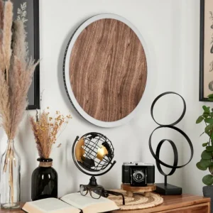 hofstein Applique murale Rocha LED Brun, Couleur bois, Noir, 1 lumière* Lampes Modernes