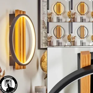 hofstein Applique murale Rodekro LED Écru, Noir, 1 lumière* Lampes Modernes