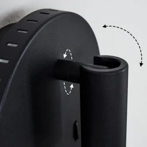 hofstein Applique murale Rukutu LED Noir, 2 lumières* Lampes Modernes