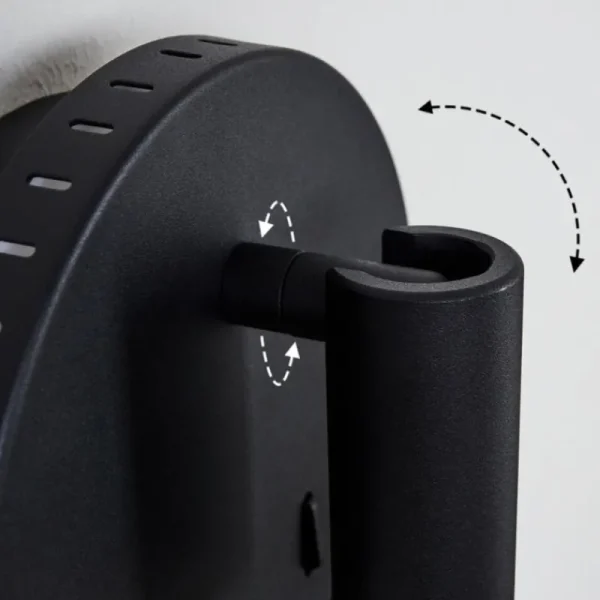 hofstein Applique murale Rukutu LED Noir, 2 lumières* Lampes Modernes