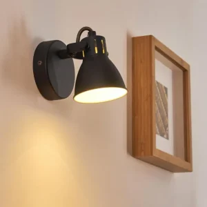 hofstein Applique murale Salinas Noir, 1 lumière* Lampes Modernes