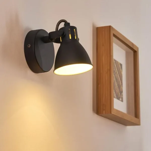 hofstein Applique murale Salinas Noir, 1 lumière* Lampes Modernes