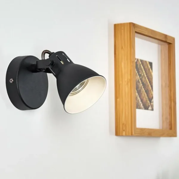 hofstein Applique murale Salinas Noir, 1 lumière* Lampes Modernes